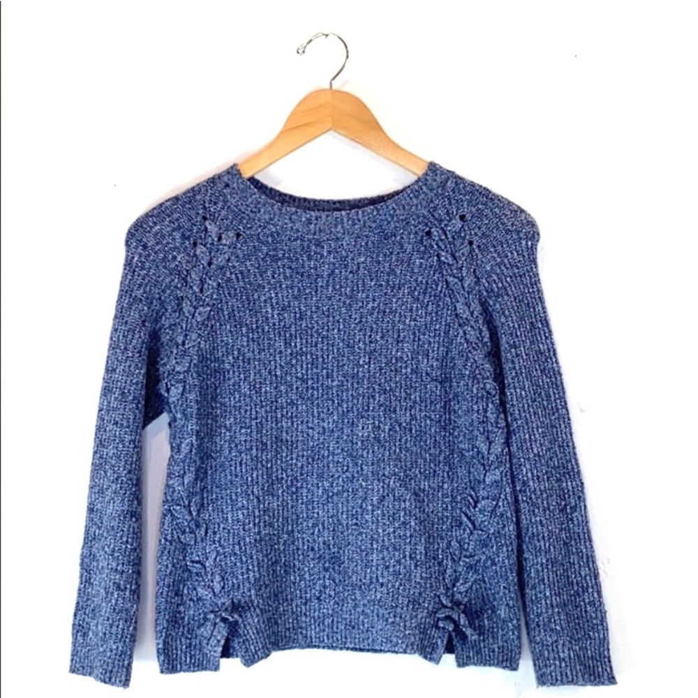 Nine 1 Eight Navy Blue Knit Long Sleeve